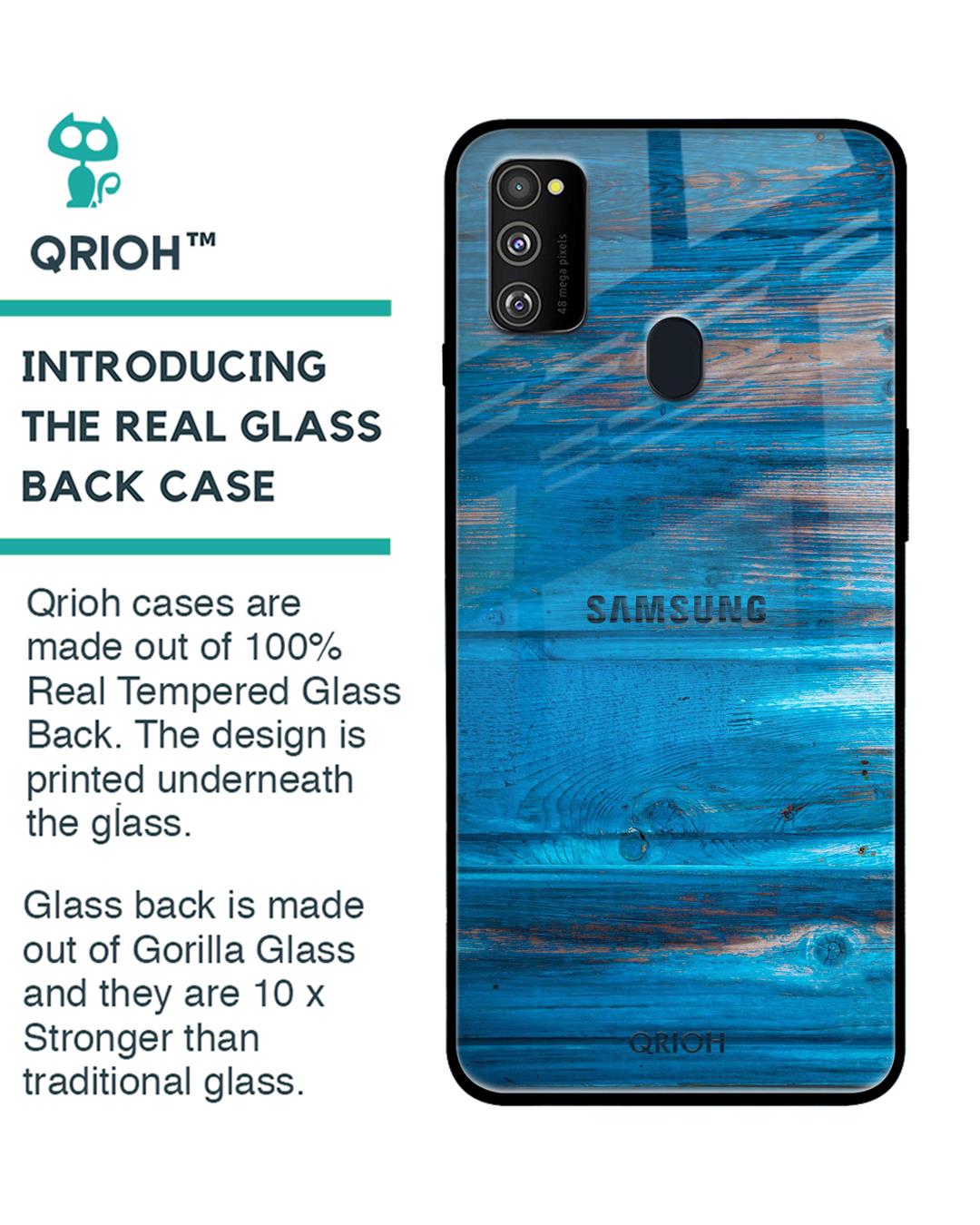 Shop Samsung Galaxy M30s Patina Finish Glass Case-Back