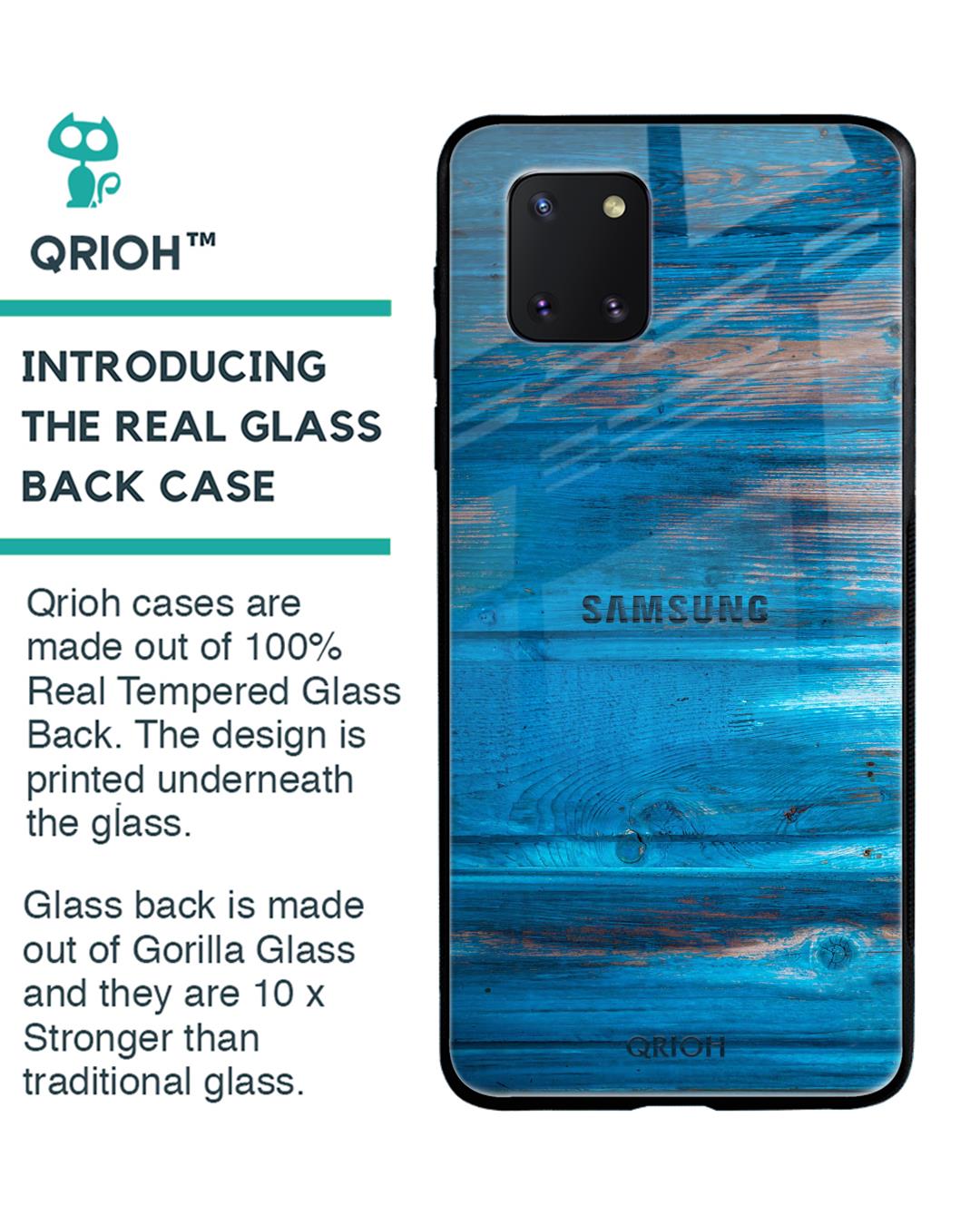 Shop Patina Finish Glass Case For Samsung Galaxy Note 10 Lite-Back