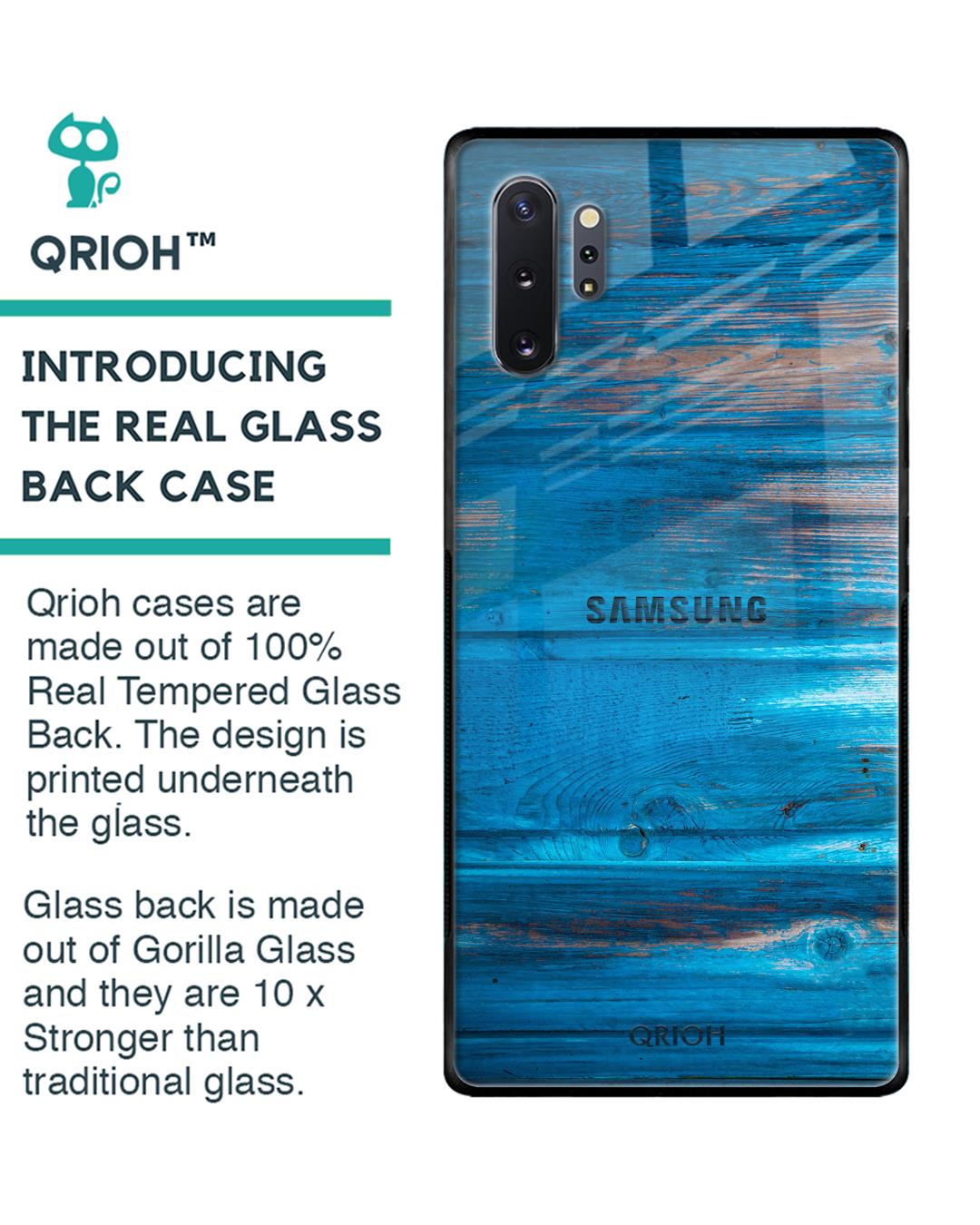 Shop Patina Finish Glass Case For Samsung Galaxy Note 10 Plus-Back