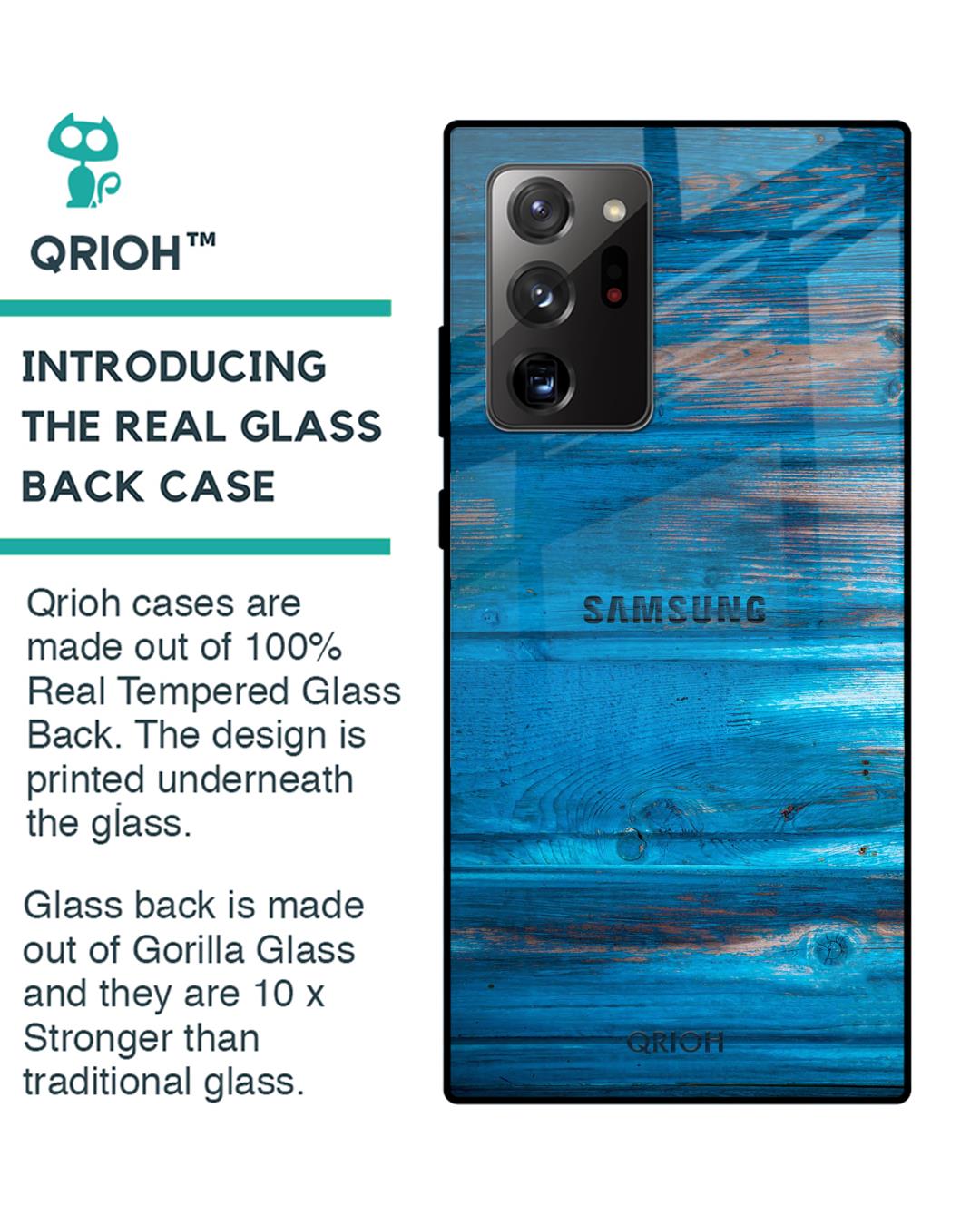 Shop Patina Finish Glass Case For Samsung Galaxy Note 20 Ultra-Back