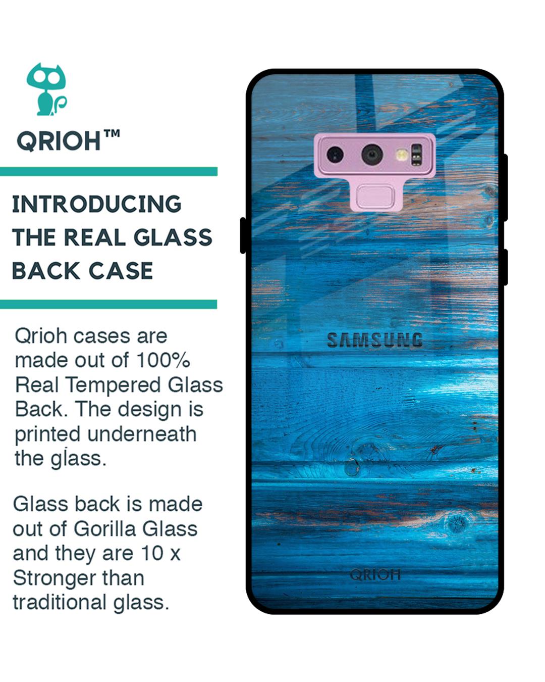 Shop Patina Finish Glass Case For Samsung Galaxy Note 9-Back