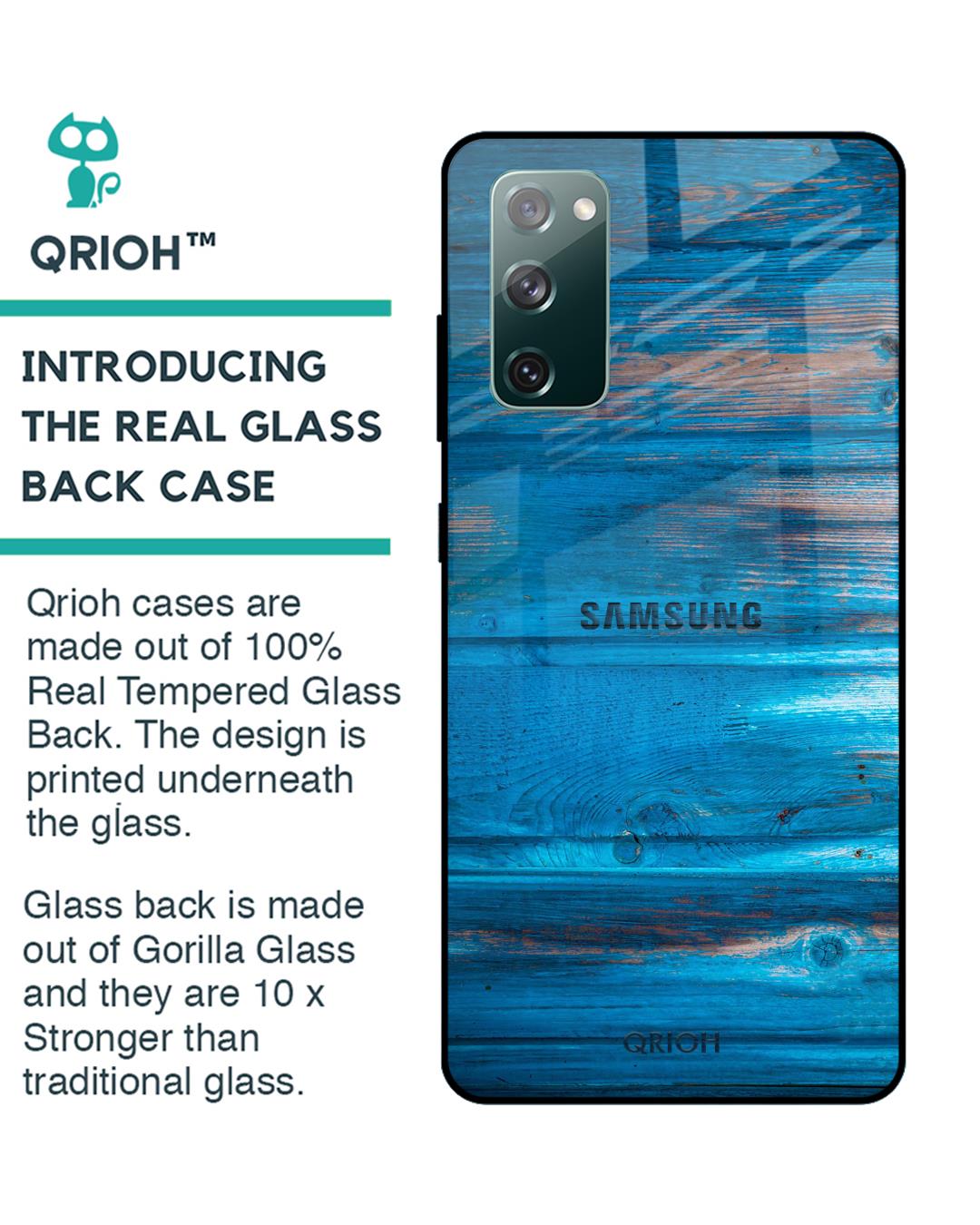 Shop Patina Finish Glass Case For Samsung Galaxy S20 Fe-Back