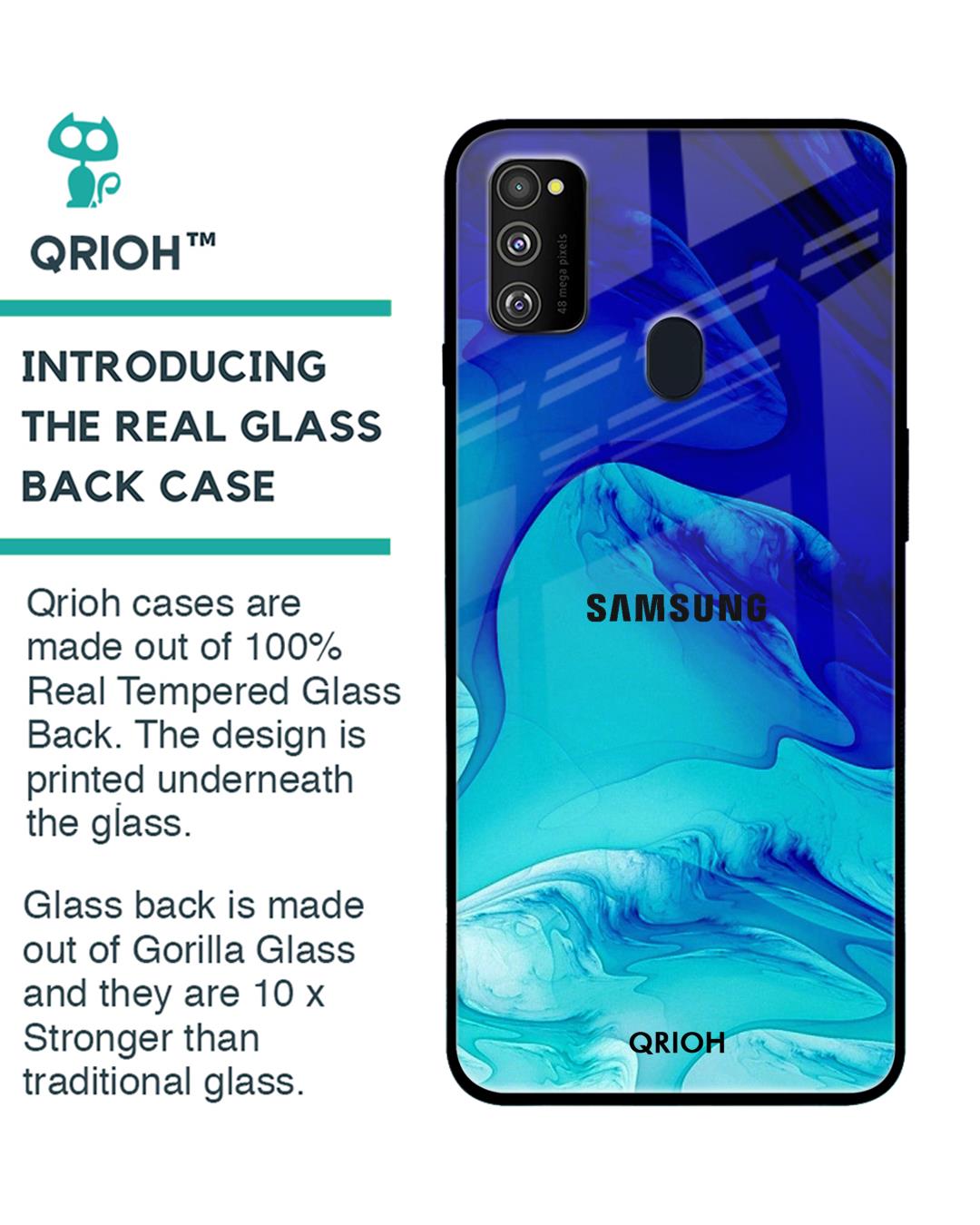 Shop Samsung Galaxy M30s Raging Tides Glass Case-Back