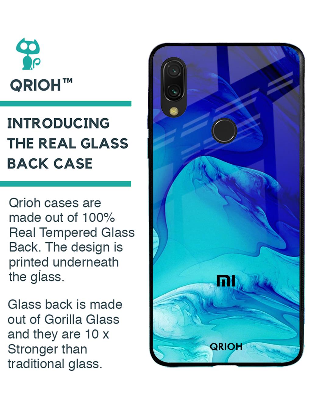 Shop Xiaomi Redmi Note 7s Raging Tides Glass Case-Back