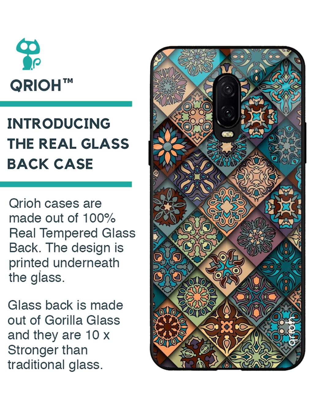 Shop Oneplus 6t Retro Art Glass Case-Back