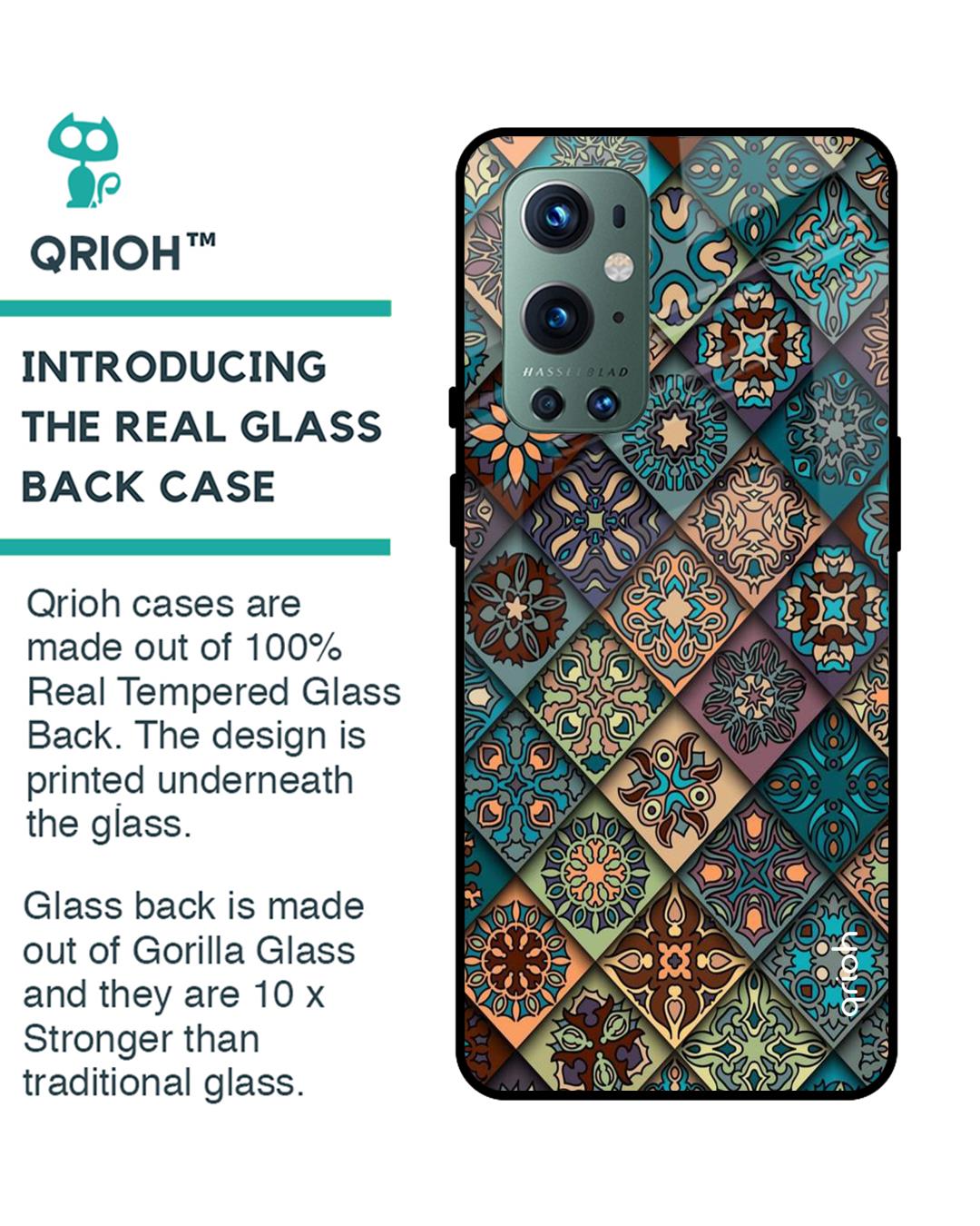 Shop Oneplus 9 Pro Retro Art Glass Case-Back
