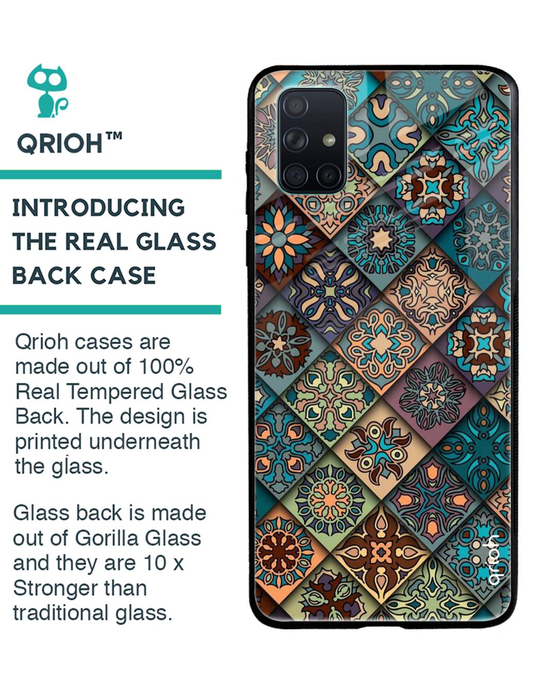 Shop Samsung Galaxy A51 Retro Art Glass Case-Back