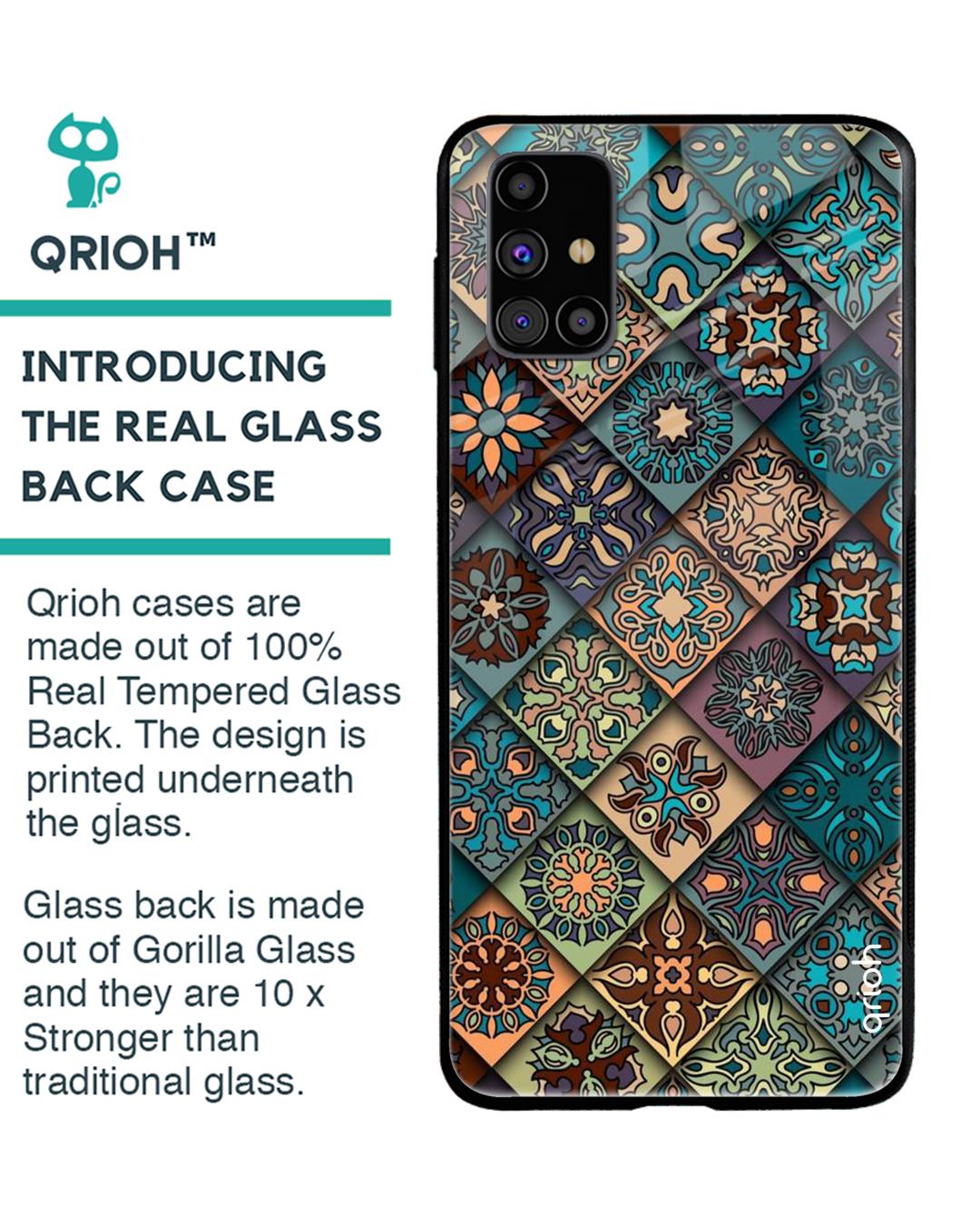 Shop Retro Art Glass Case For Samsung Galaxy M31s-Back