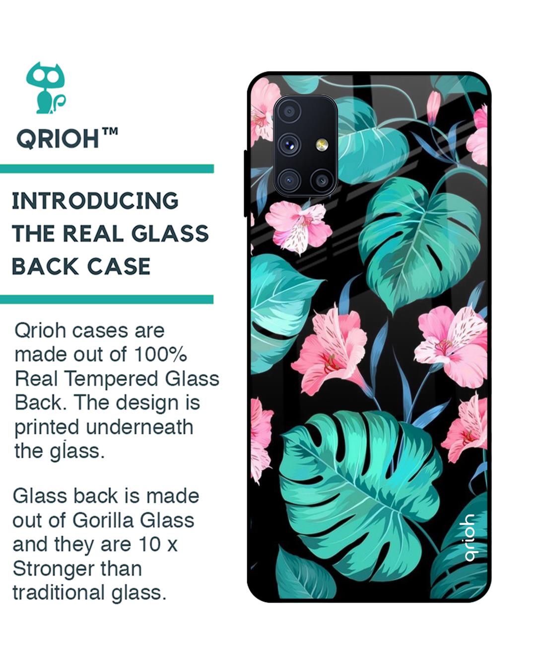 Shop Samsung Galaxy M51 Retro Art Glass Case-Back