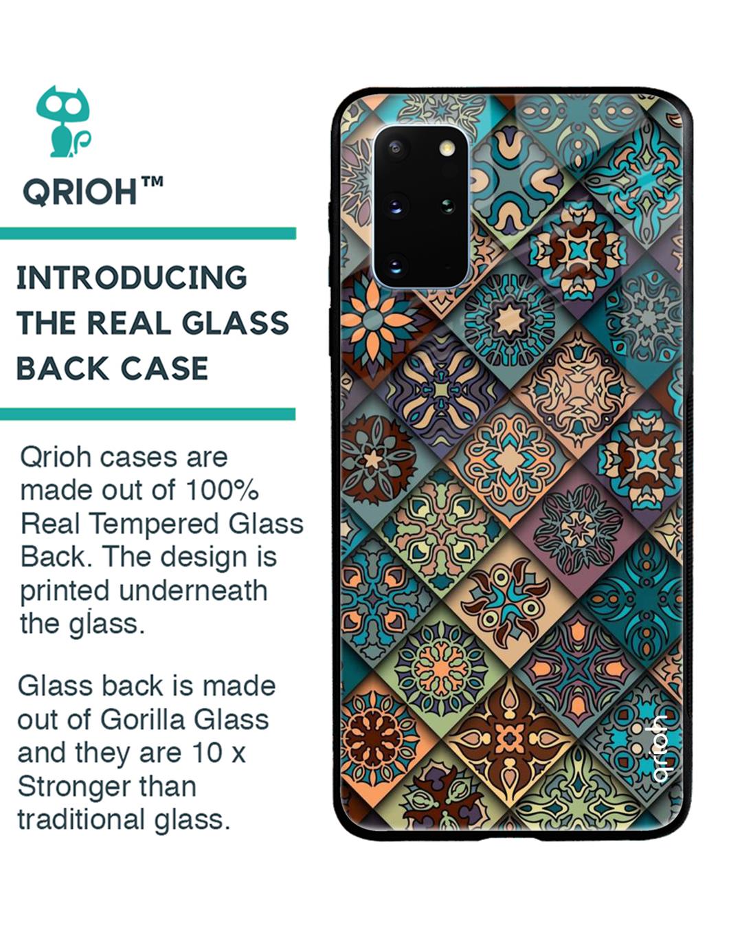 Shop Retro Art Glass Case For Samsung Galaxy S20 Plus-Back