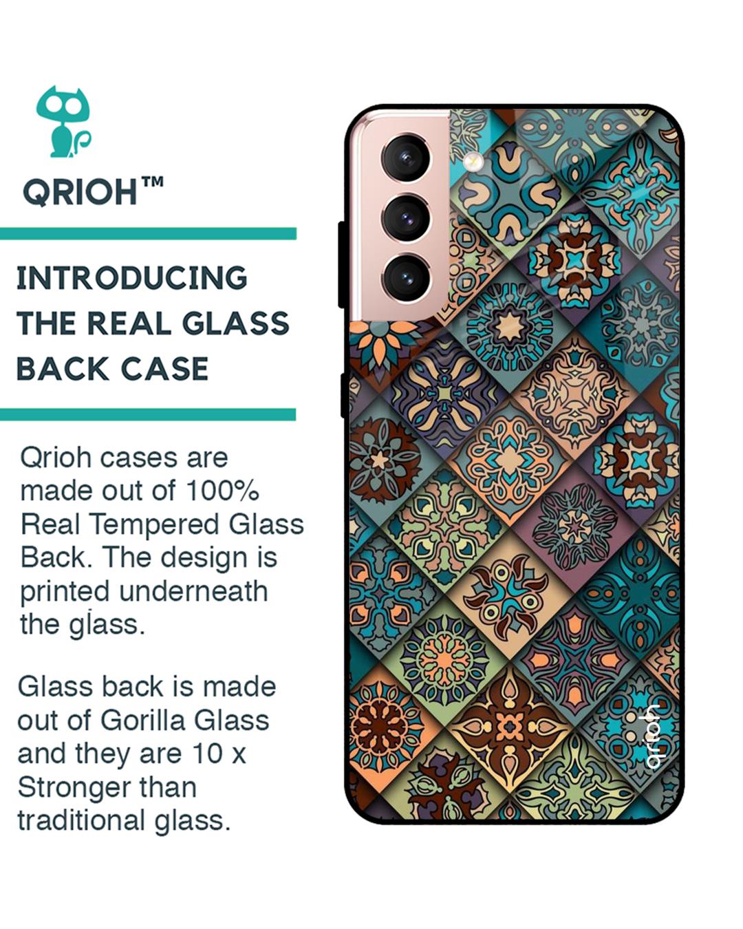 Shop Samsung Galaxy S21 Retro Art Glass Case-Back