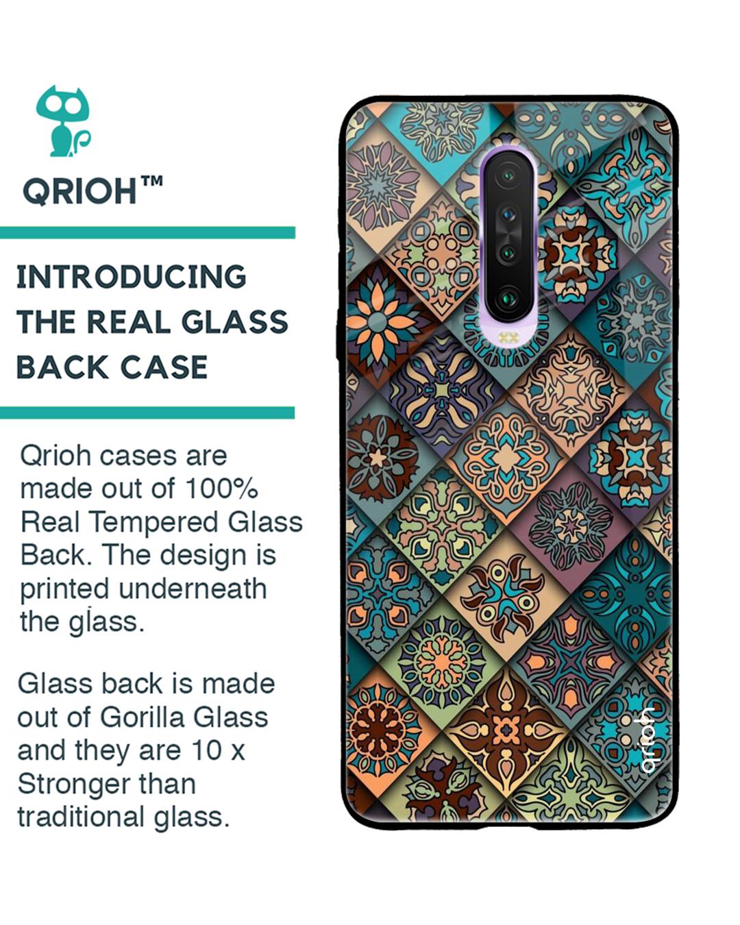 Shop Xiaomi Redmi K30 Retro Art Glass Case-Back