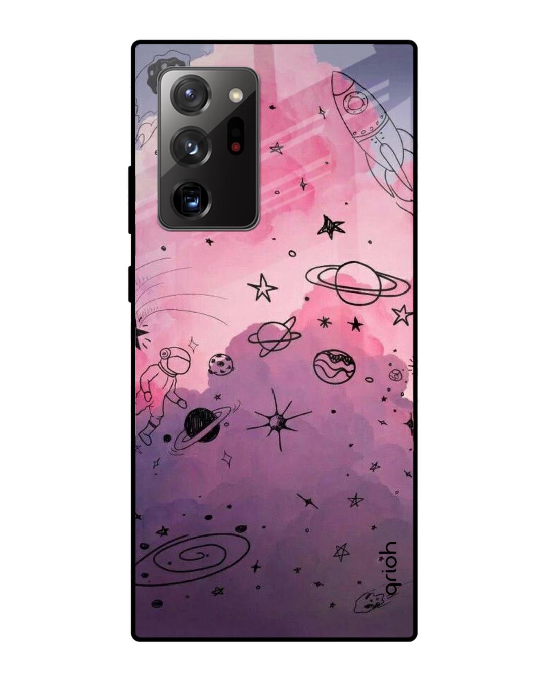 Buy Qrioh Space Doodles Glass Case for Samsung Galaxy Note 20 Ultra