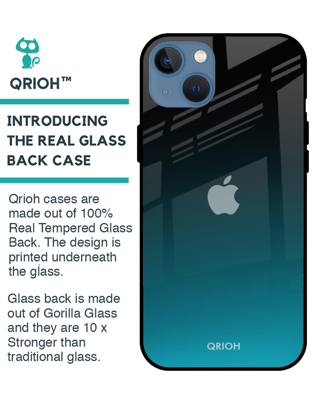 Shop Ultramarine Glass Case For Iphone 13 Mini-Back