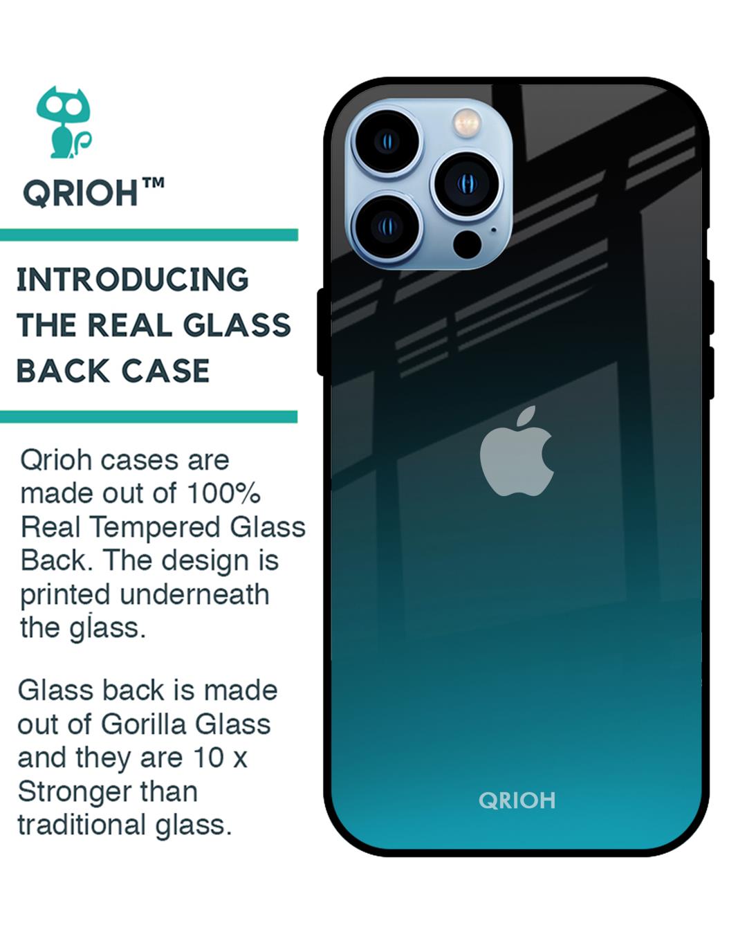 Shop Ultramarine Glass Case For Iphone 13 Pro-Back