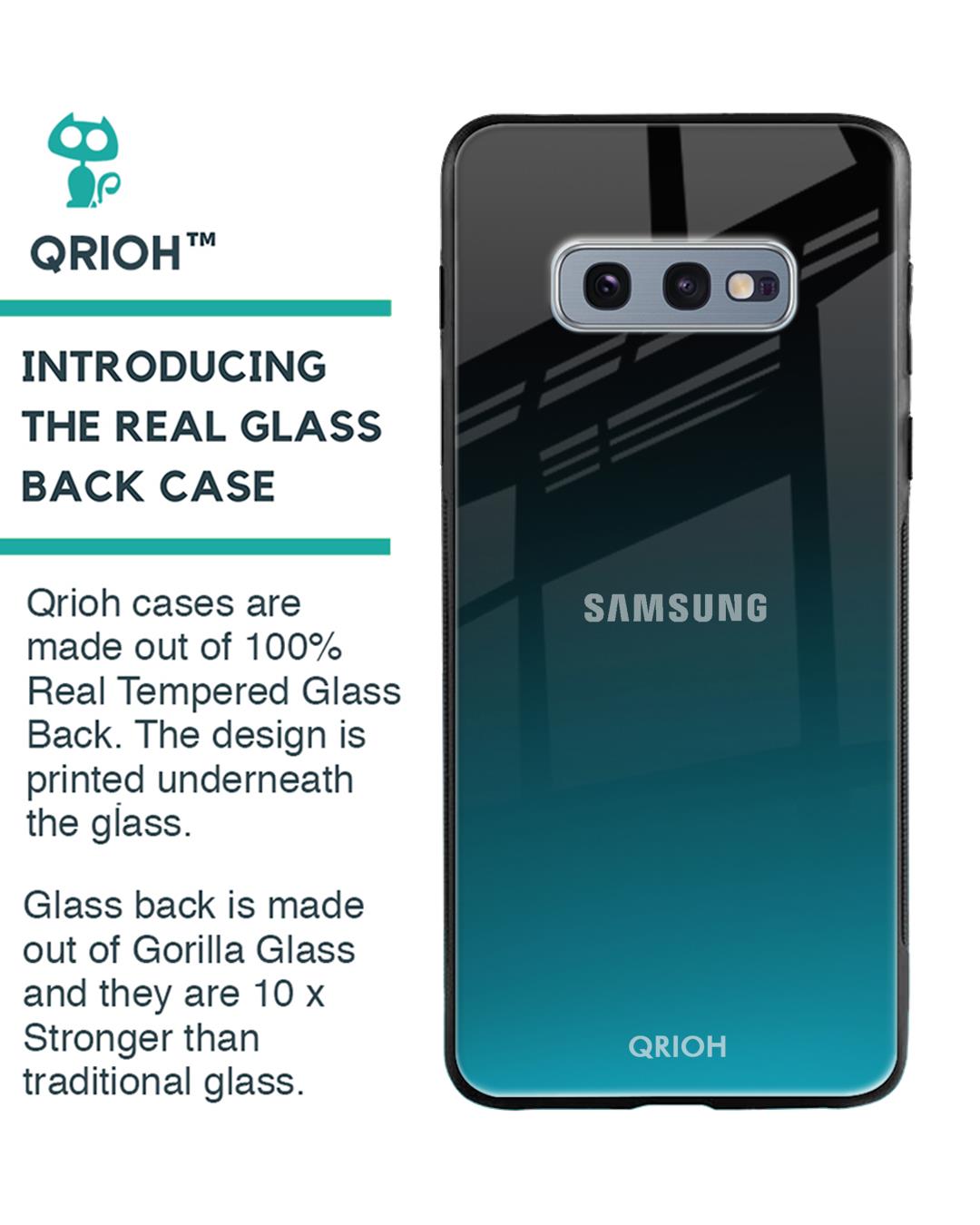 Shop Ultramarine Glass Case For Samsung Galaxy S10e-Back