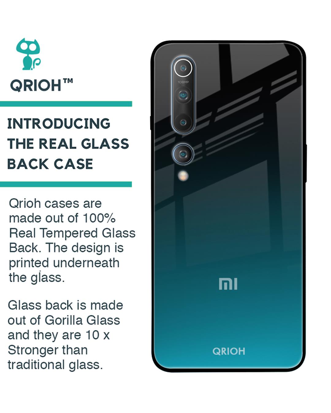 Shop Ultramarine Glass Case For Xiaomi Mi 10-Back