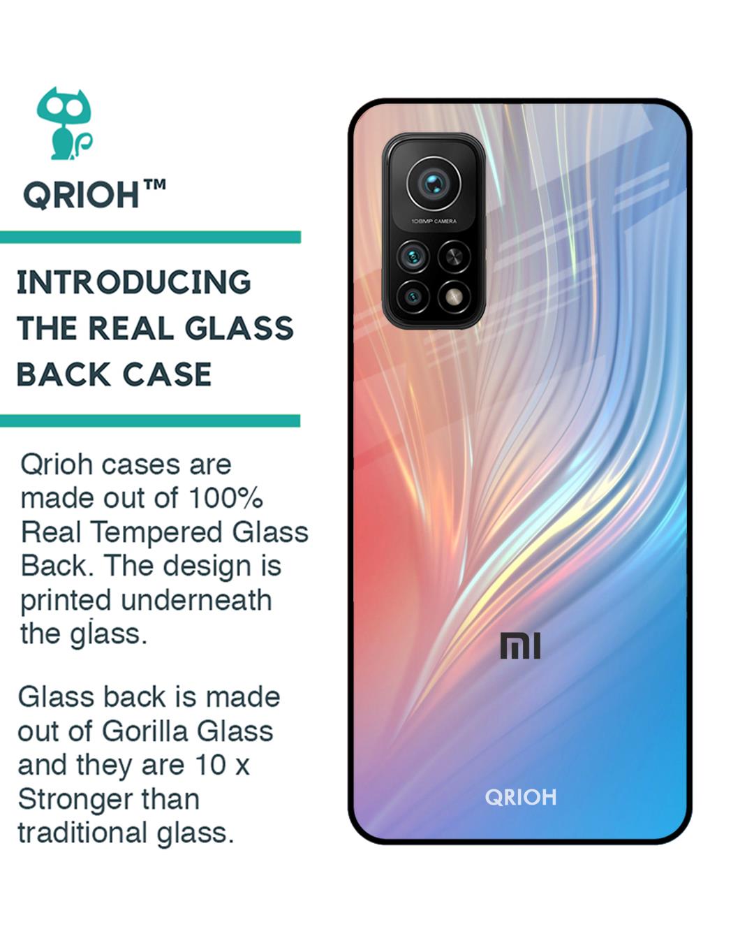 Shop Mystic Aurora Glass Case For Xiaomi Mi 10t Pro-Back