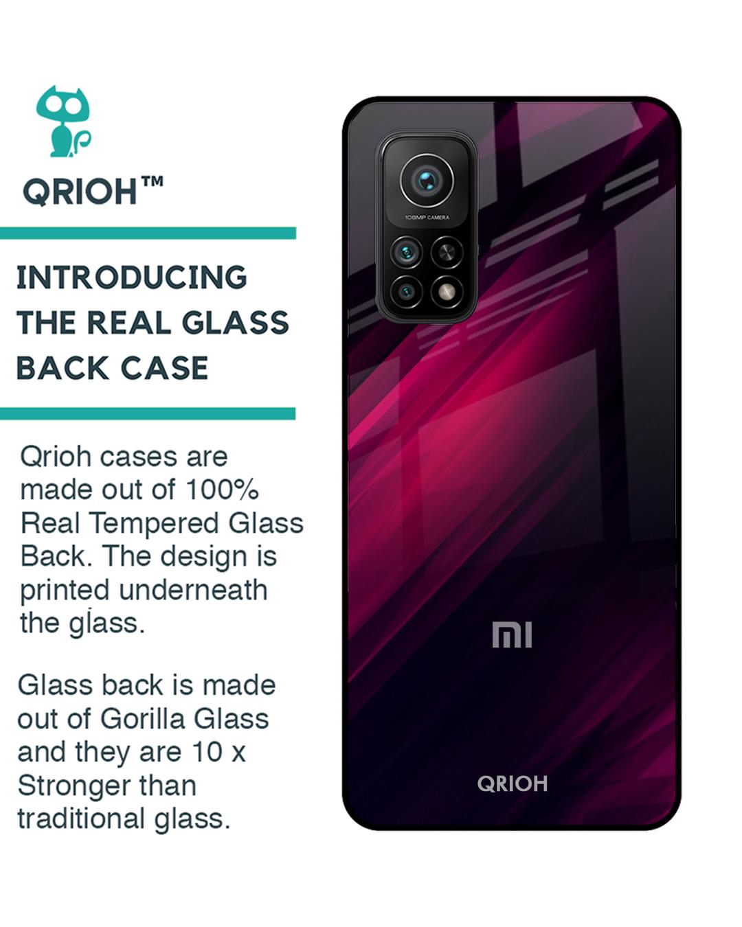 Shop Razor Black Glass Case For Xiaomi Mi 10t Pro-Back