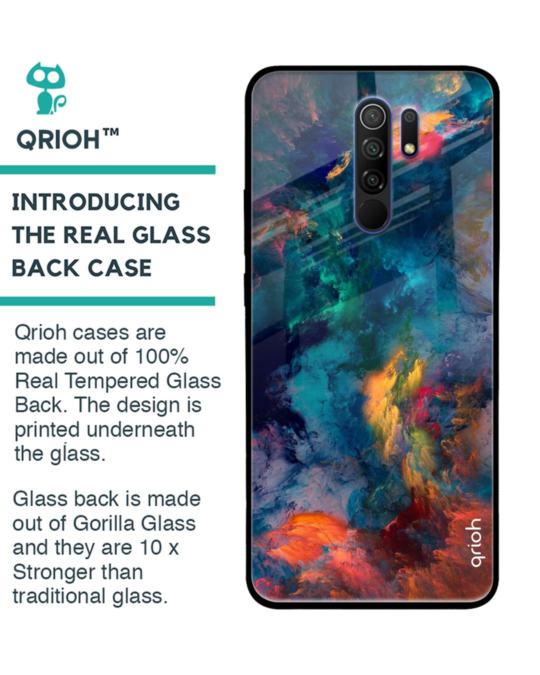 Shop Cloudburst Glass Case For Xiaomi Redmi 9 Prime-Back