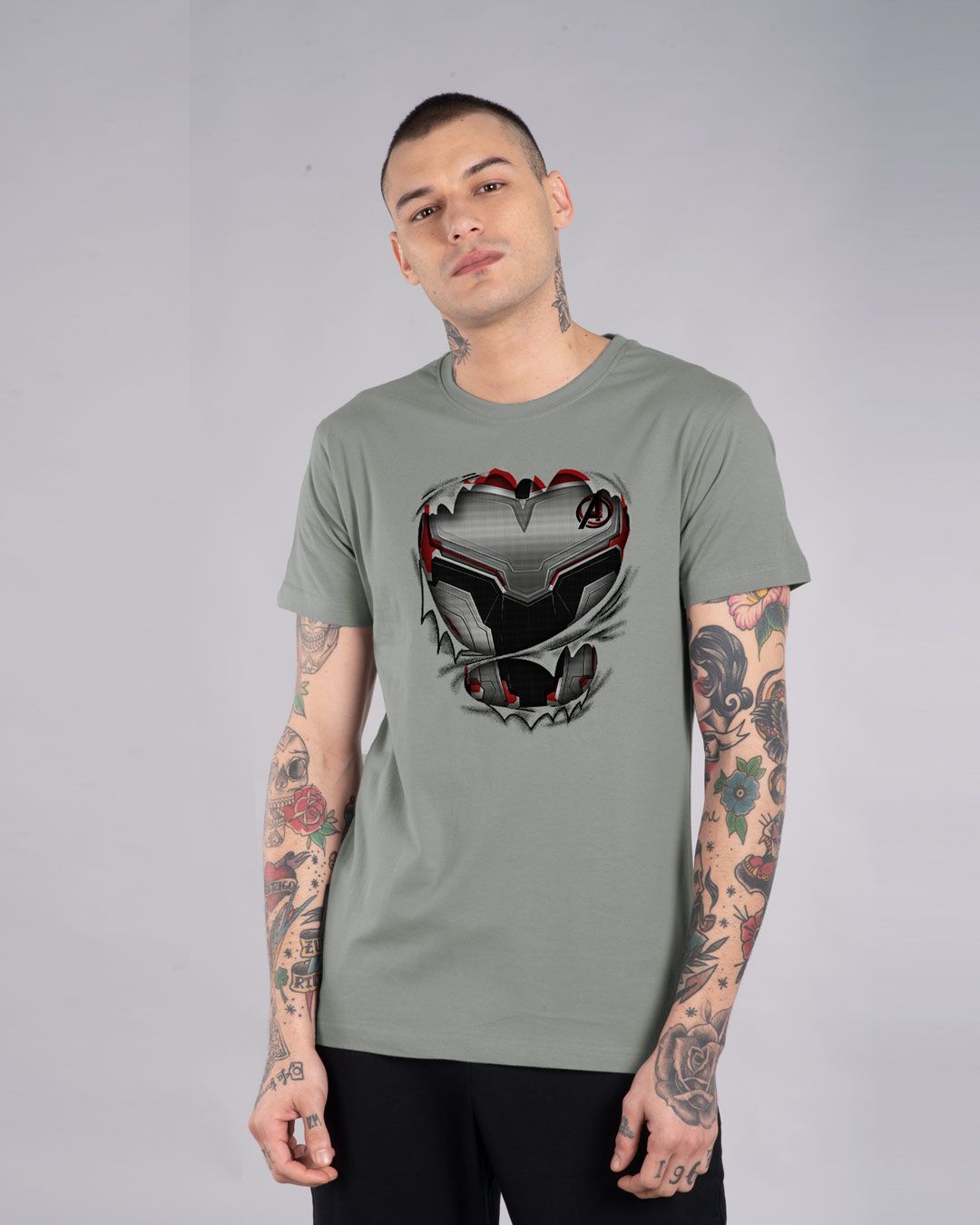 Shop Quantum Suit Half Sleeve T-Shirt (AVEGL)-Back