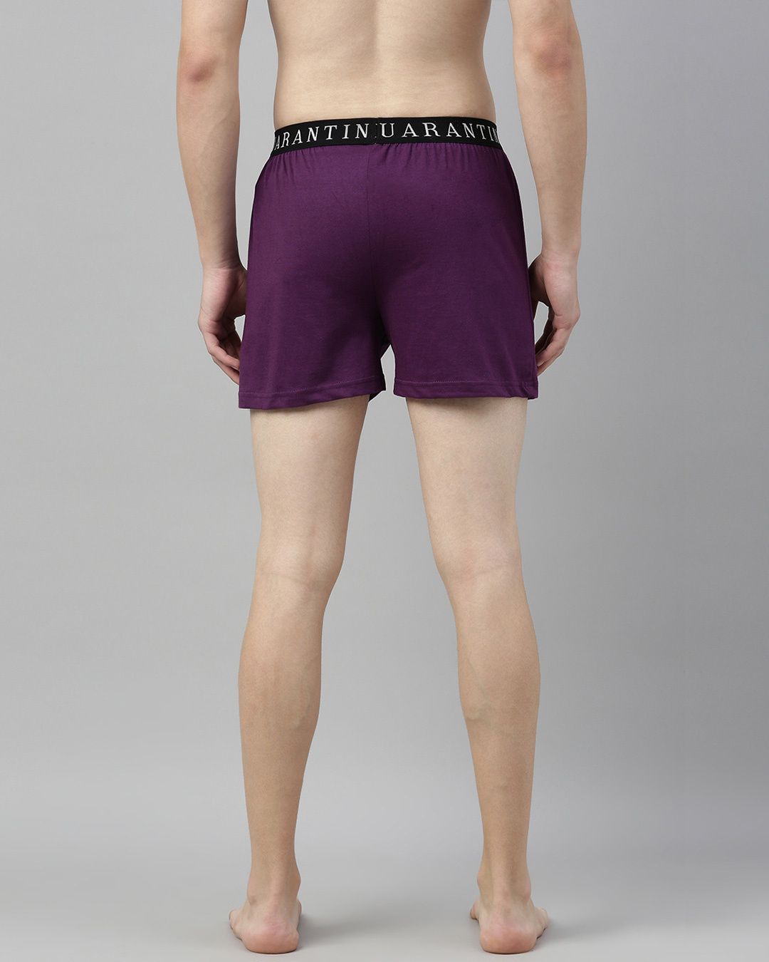Shop Purple Solid Boxer-Back
