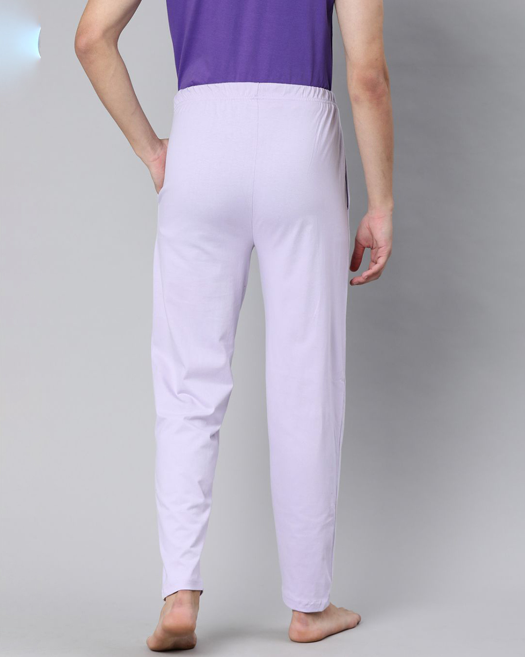 Shop Purple Solid Track Pants-Back