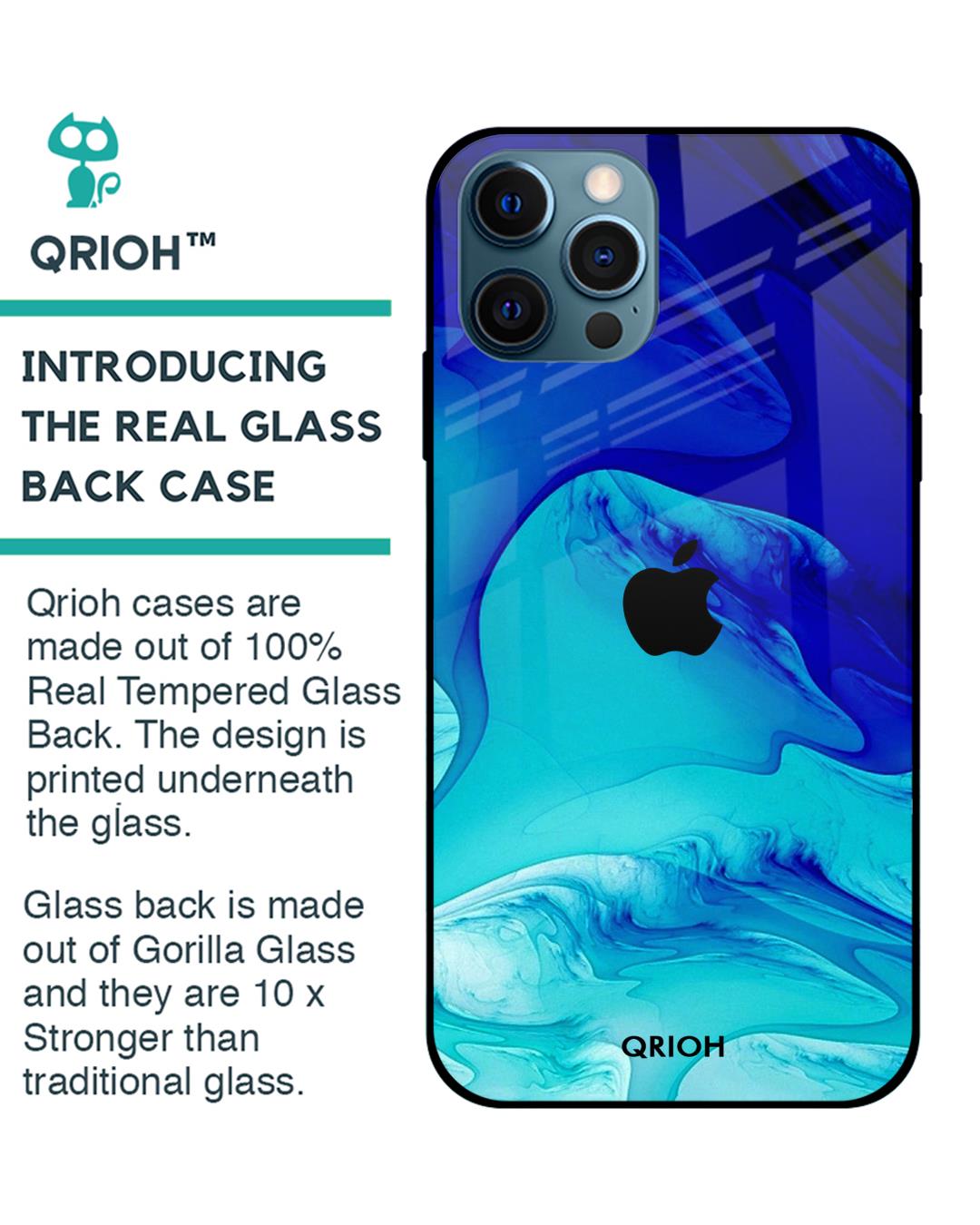 Shop Iphone 12 Pro Raging Tides Glass Case-Back