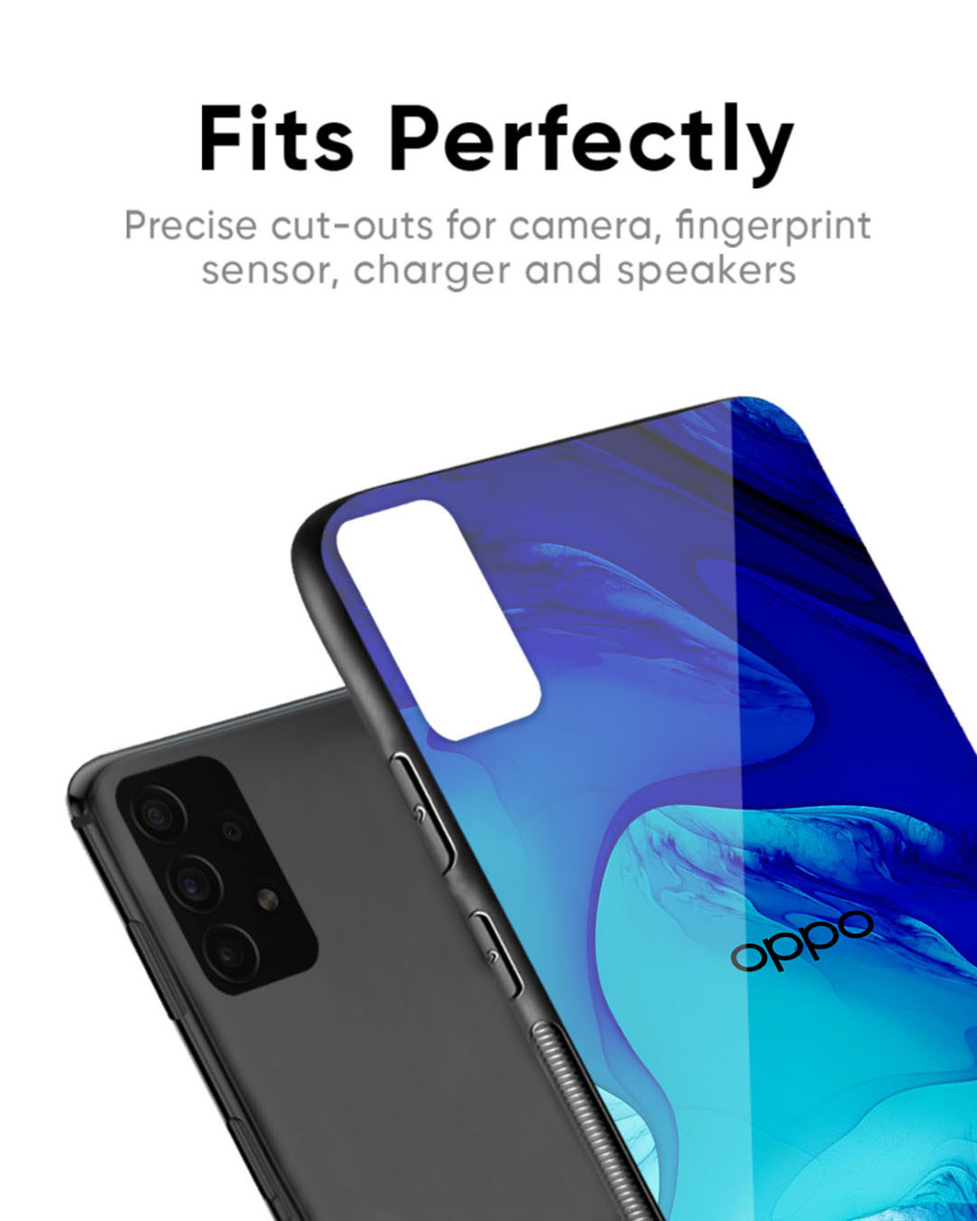 Shop Raging Tides Premium Glass Case for Oppo Reno11 5G(Shock Proof, Scratch Resistant)-Back