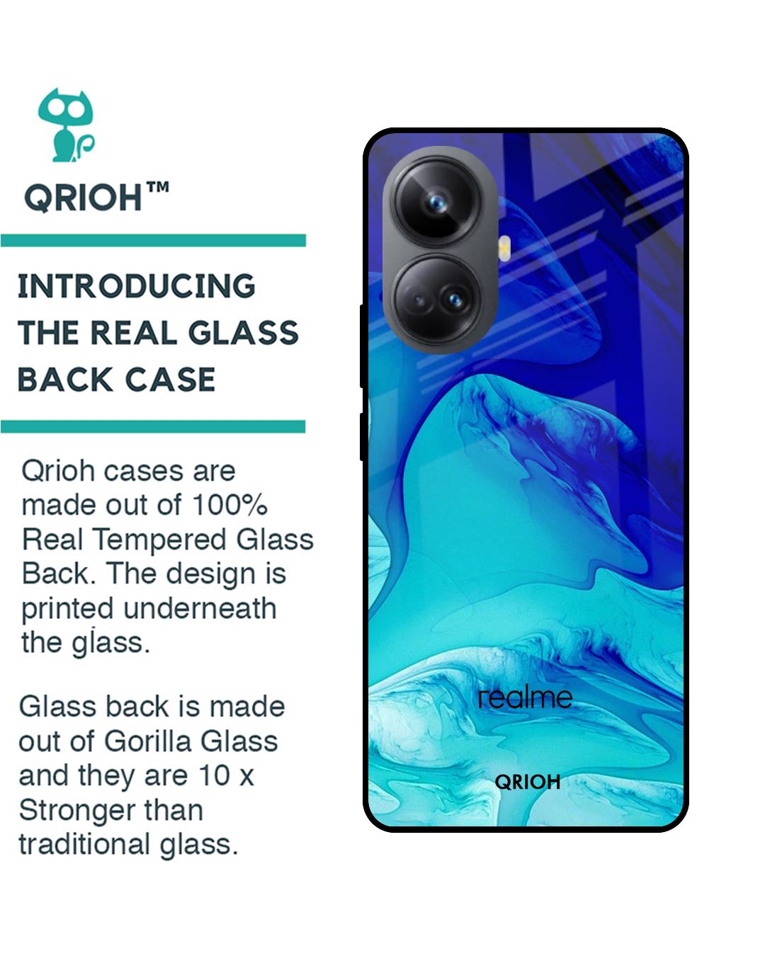 Shop Raging Tides Printed Premium Glass Case for Realme 10 Pro Plus 5G (Shock Proof,Scratch Resistant)-Back
