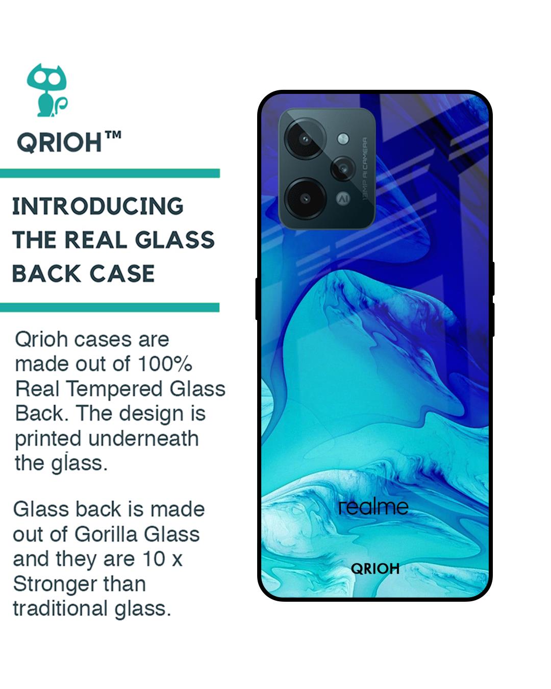 Shop Raging Tides Printed Premium Glass Cover for Realme C31 (Shockproof, Light Weight)-Back