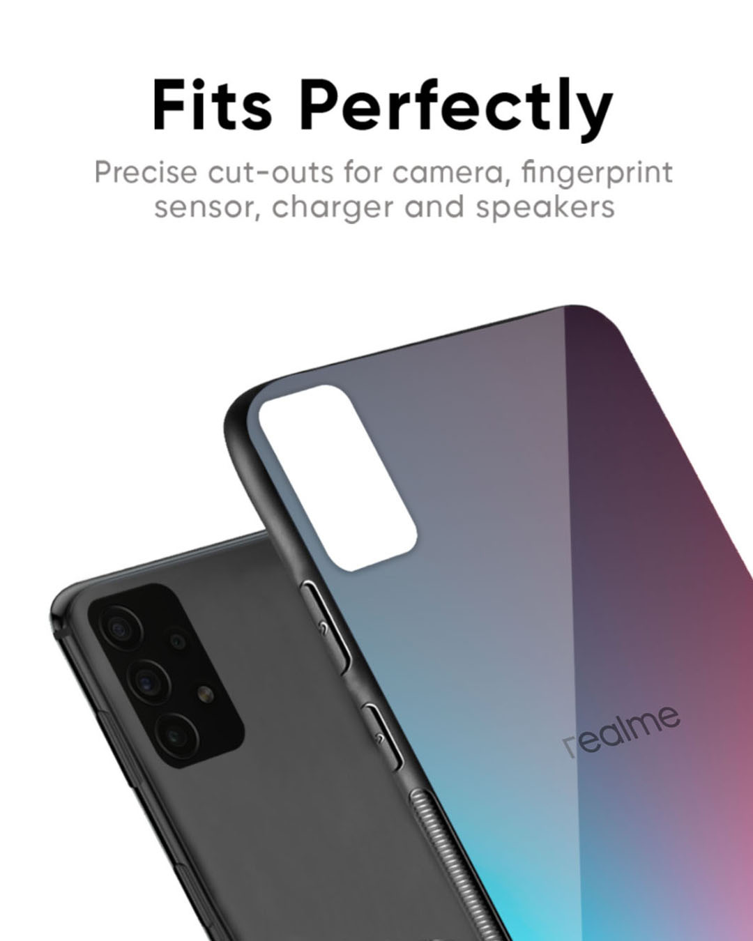 Shop Rainbow Laser Premium Glass Case for Realme 11 Pro Plus 5G (Shock Proof, Scratch Resistant)-Back