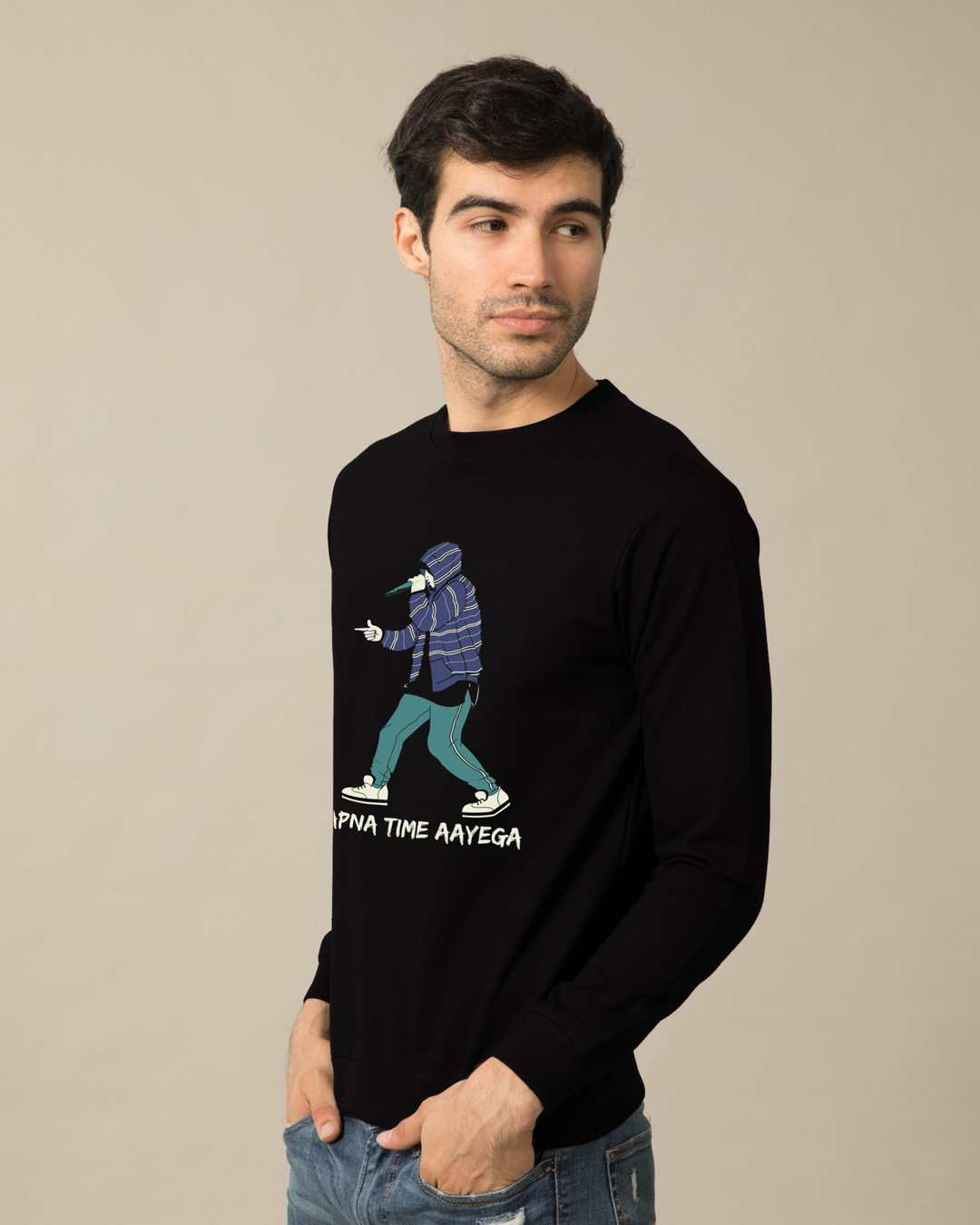 Shop Rap Battle Sweatshirt-Back