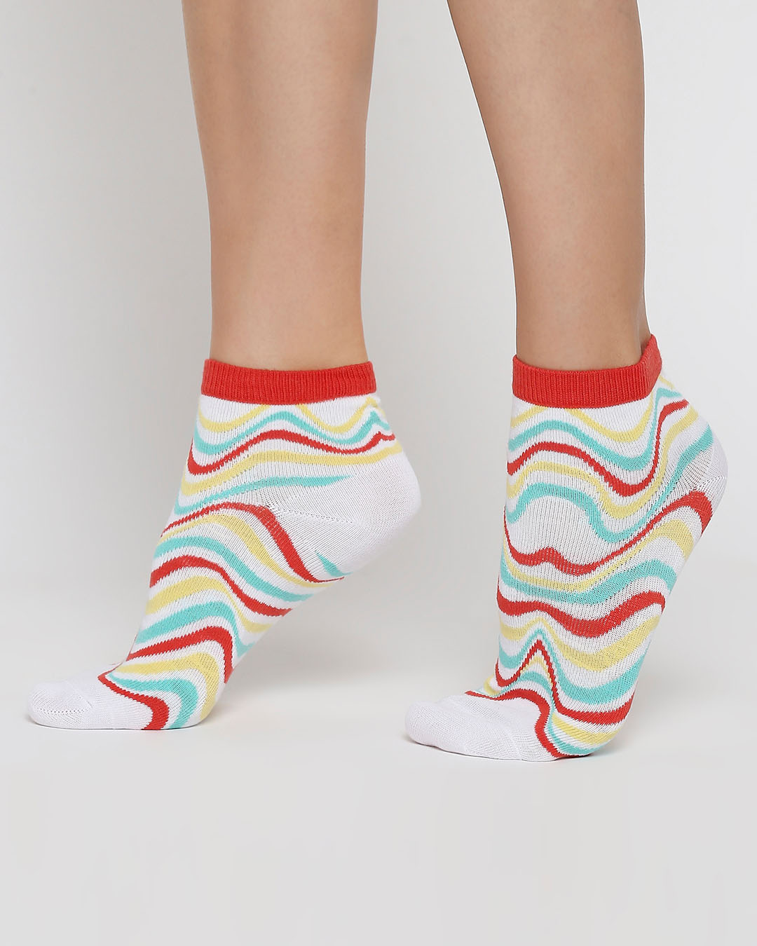 Shop Rasta Waves Ankle Length Socks-Back