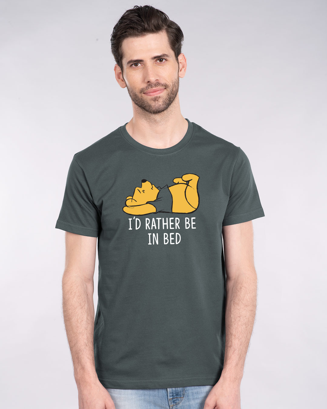 Shop Rather Be In Bed Half Sleeve T-Shirt (DL)-Back