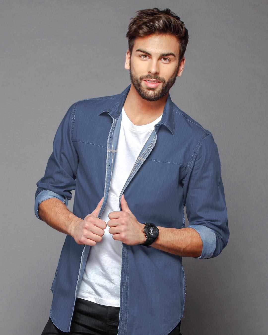 buy-raw-denim-shirt-for-men-blue-online-at-bewakoof