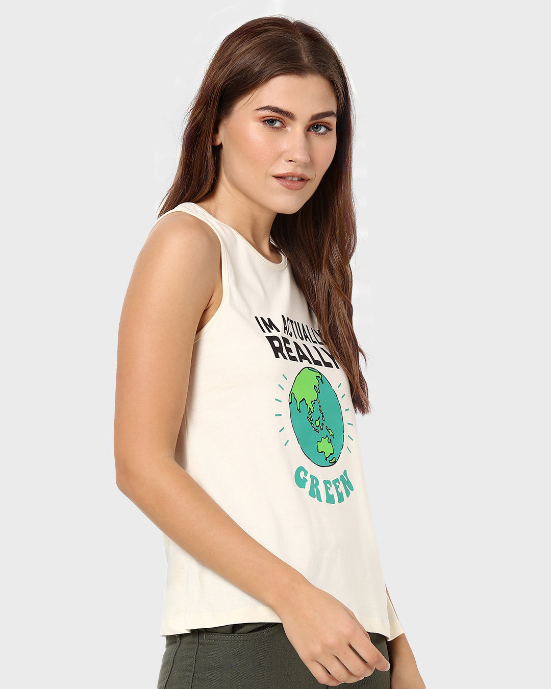 Shop Really Green Women's Printed Tank Top-Back