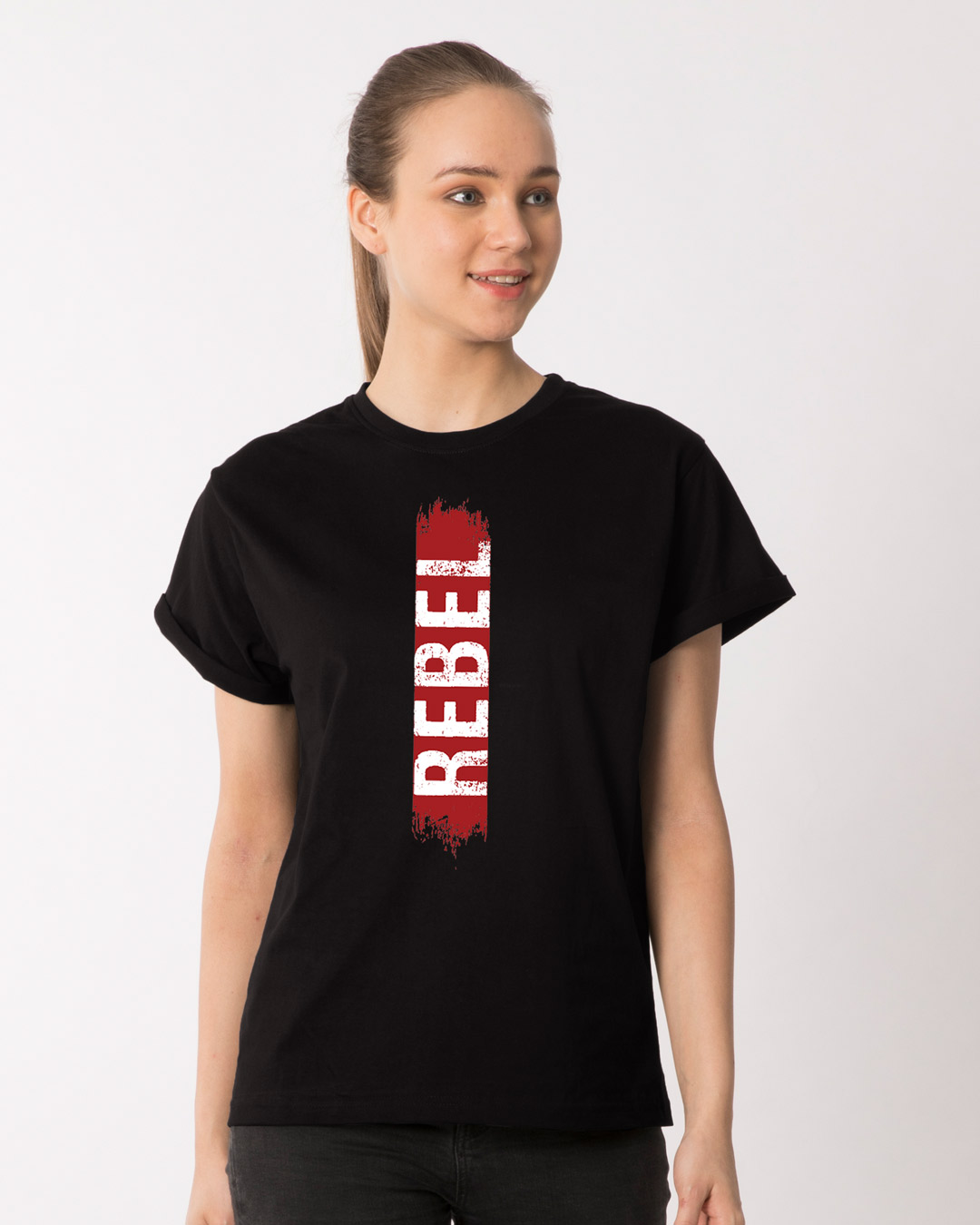 Shop Rebel Side Boyfriend T-Shirt-Back