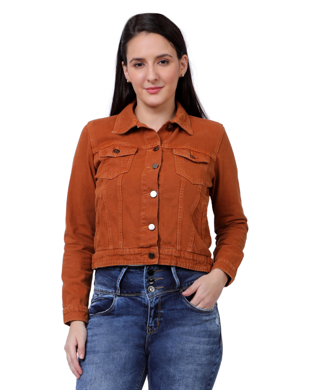 mustard denim jacket womens