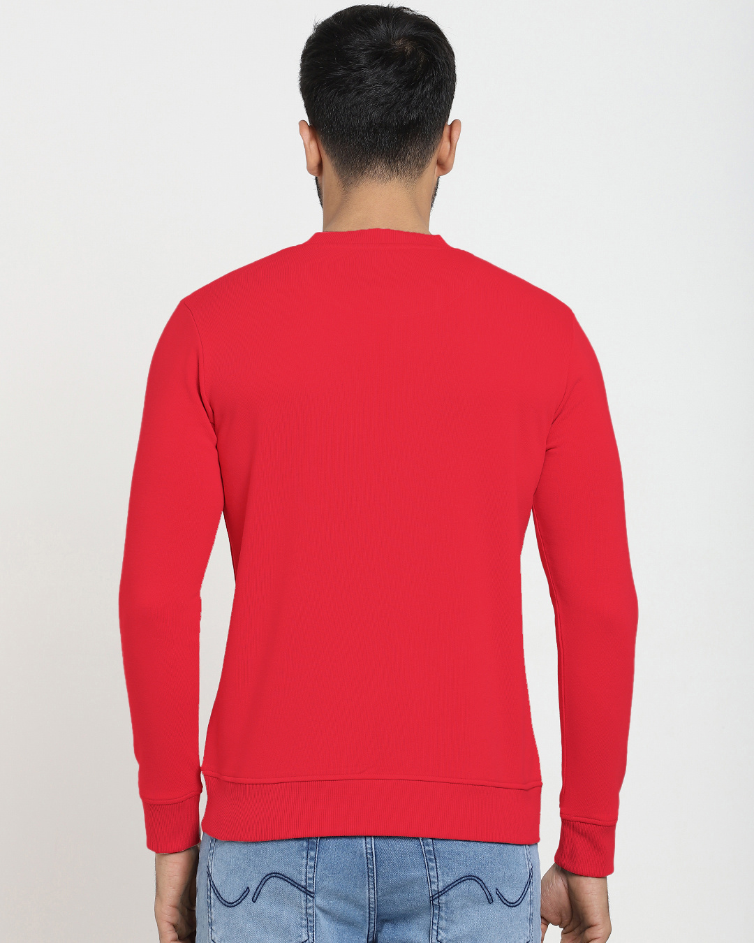 Shop Men's Red Be-Er Solution Typography Sweatshirt-Back