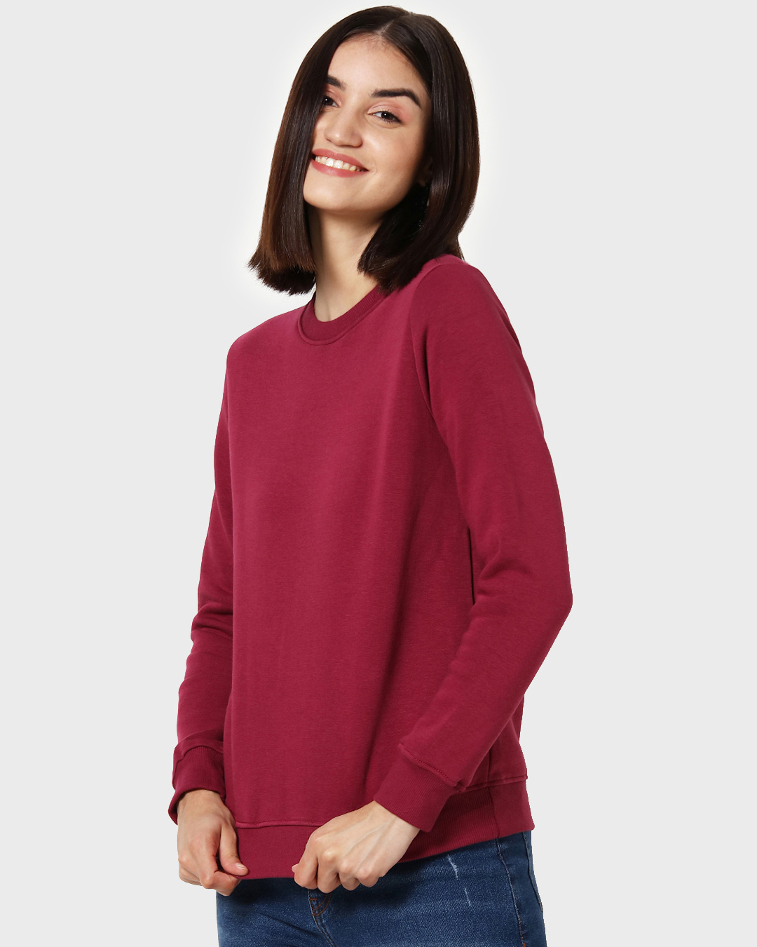 Shop Red Plum Fleece Sweatshirt-Back