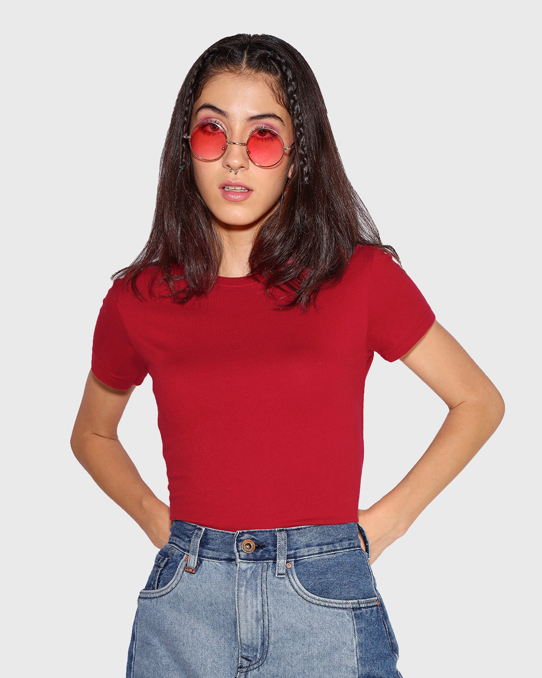 Buy Womens Red T Shirt Online At Bewakoof