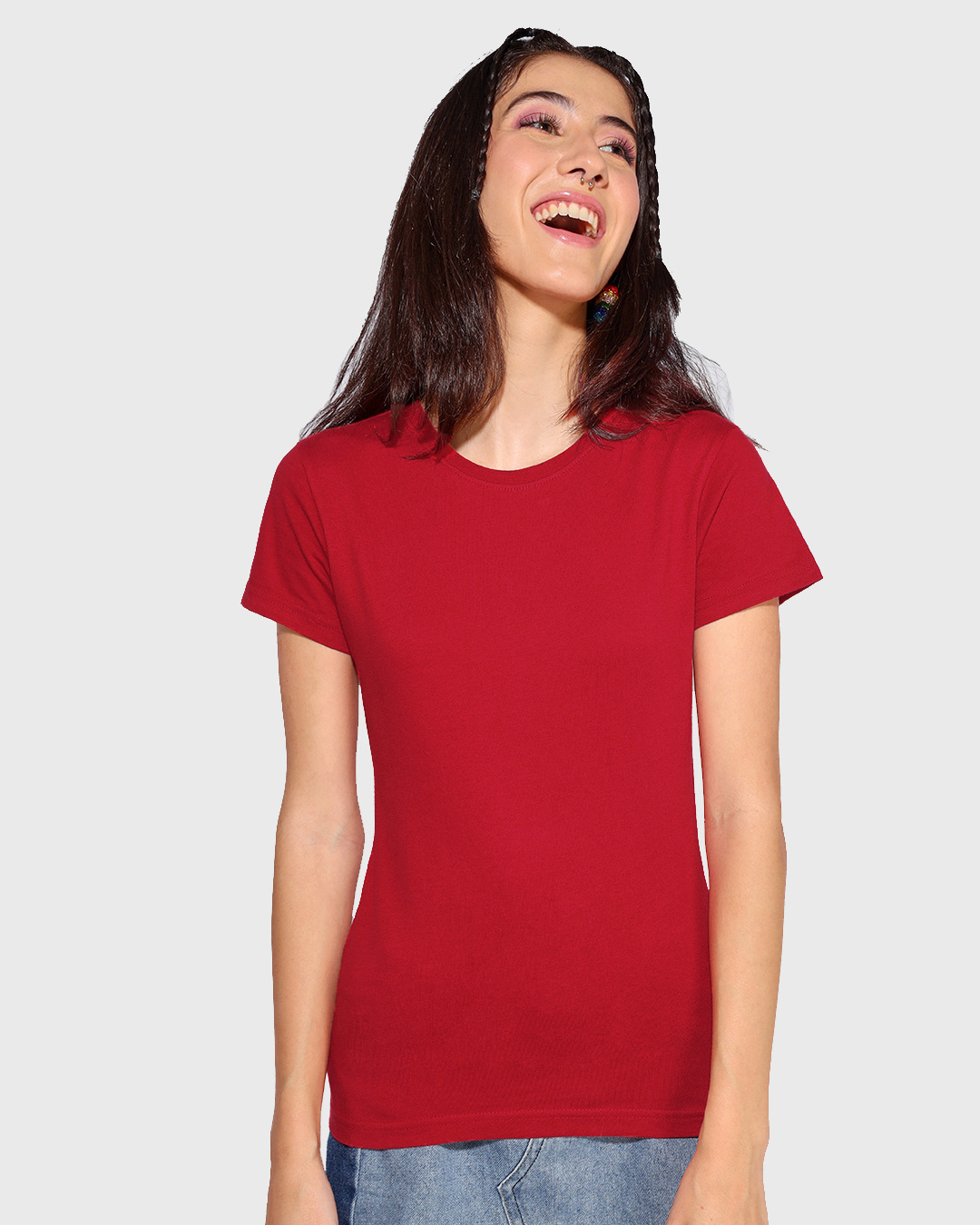 Shop Women's Red T-shirt-Back