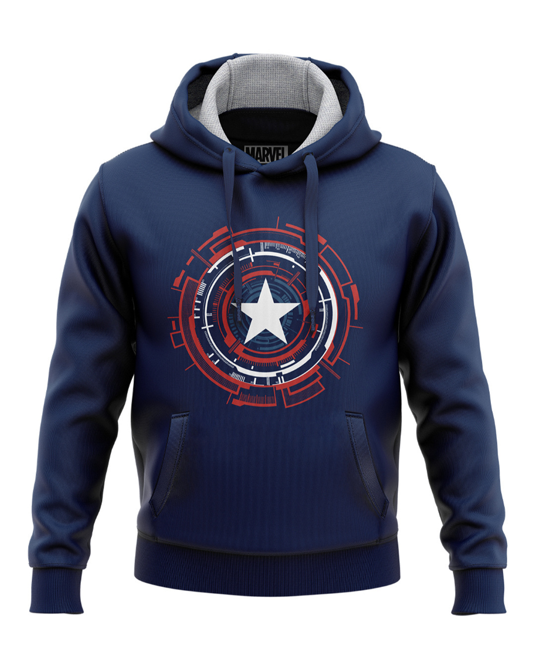 Buy Redwolf Captain America: Mechanical Shield - Marvel Official Hoodie ...