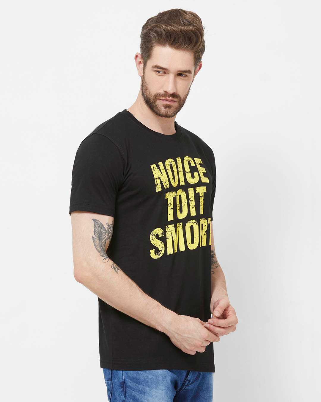 Shop Noice Toit Smort Cotton Half Sleeves T-Shirt-Back