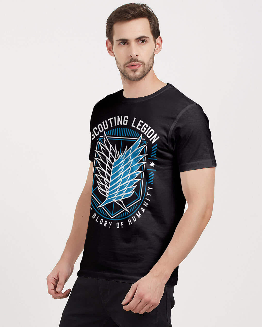 Shop Scouting Legion Glow In The Dark Half Sleeves T-shirt-Back