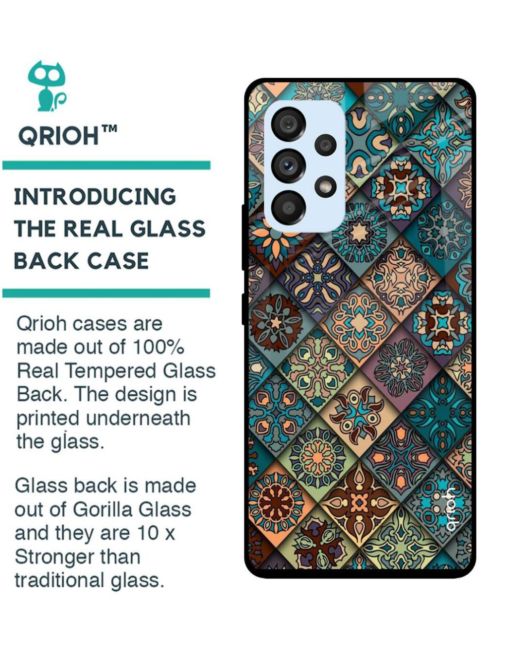 Shop Retro Art Printed Premium Glass Cover for Samsung Galaxy A53 5G (Shock Proof, Light Weight)-Back