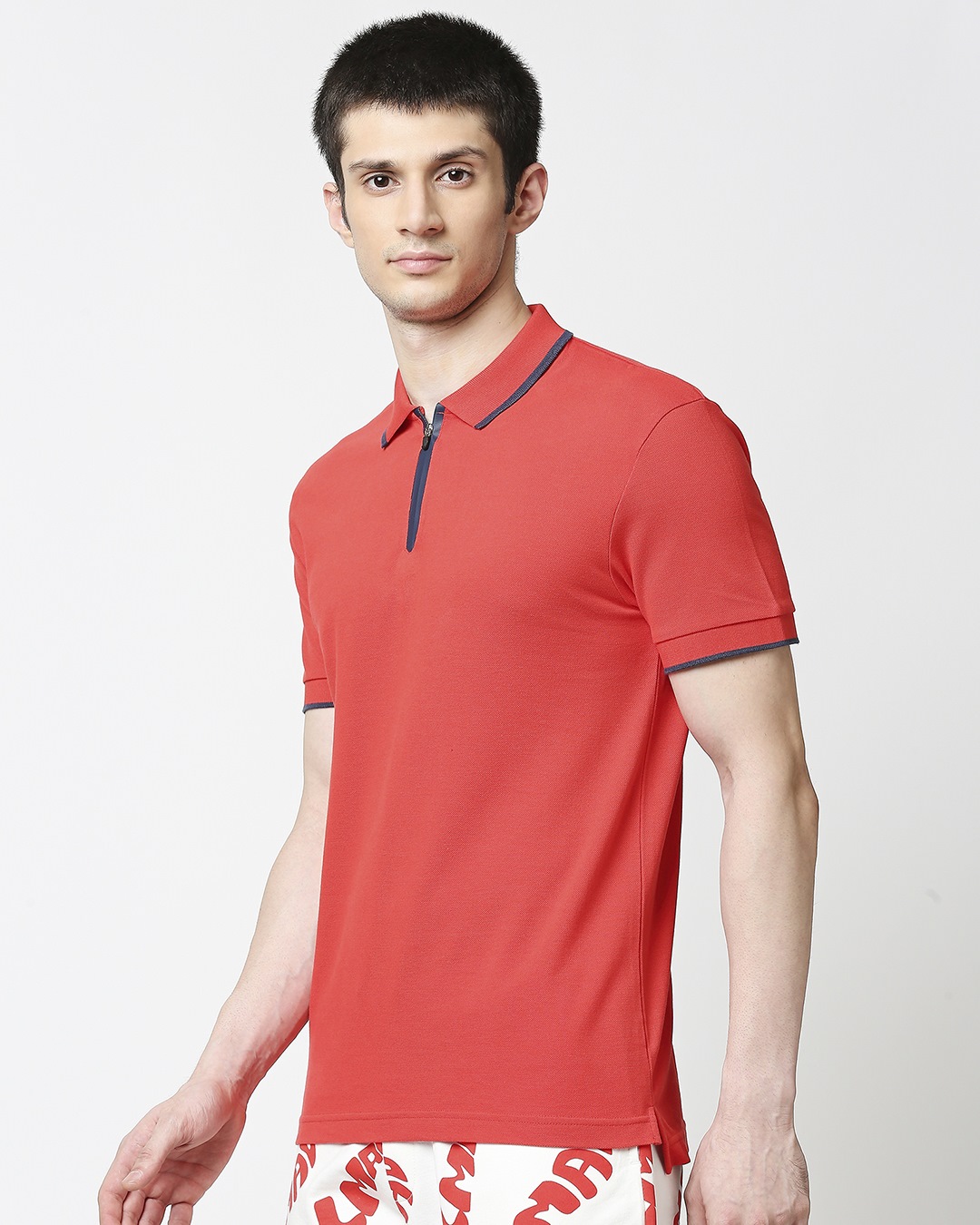 Shop Retro Red Polo T-Shirt-Back