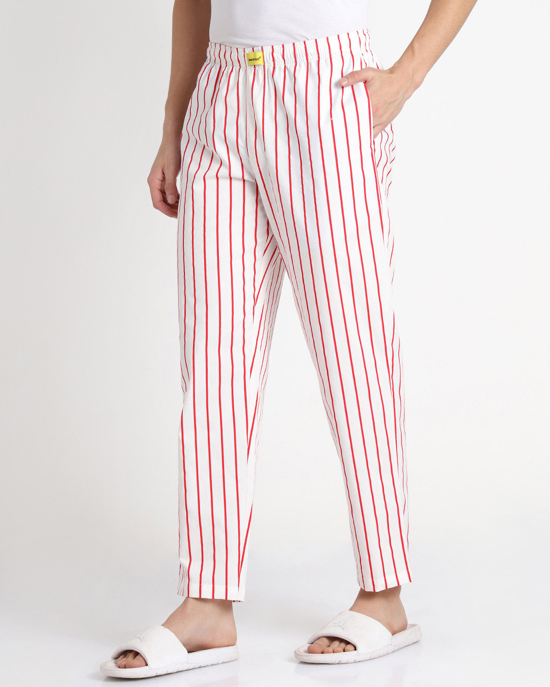 Shop Retro Red Stripe Pyjamas-Back