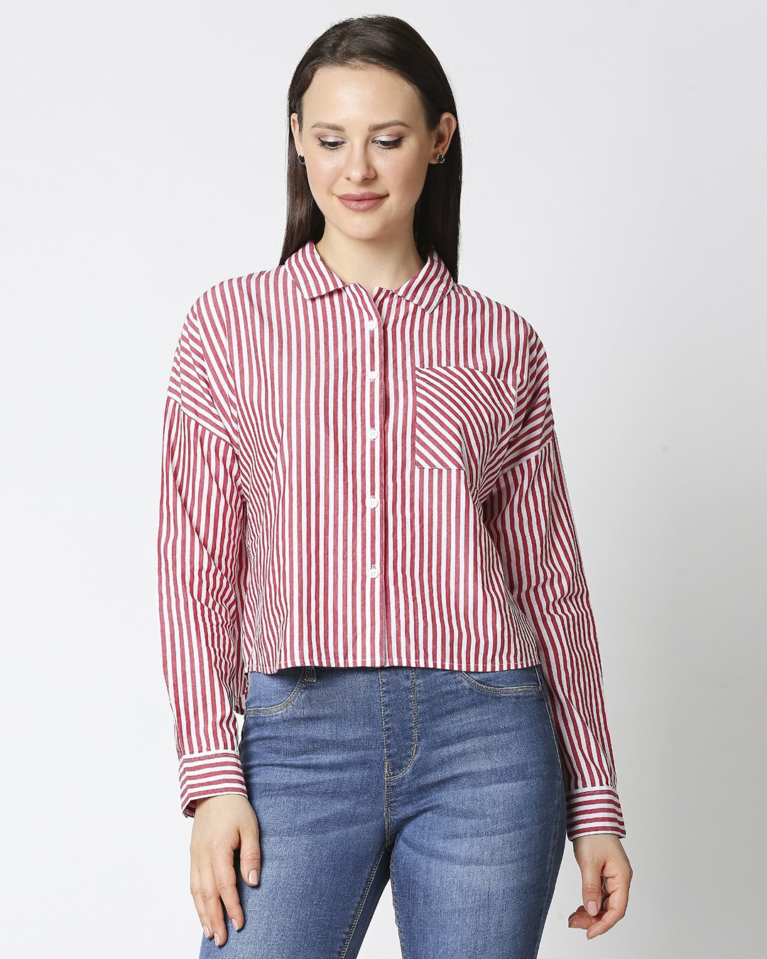 Shop Retro Red Stripe Shirt-Back